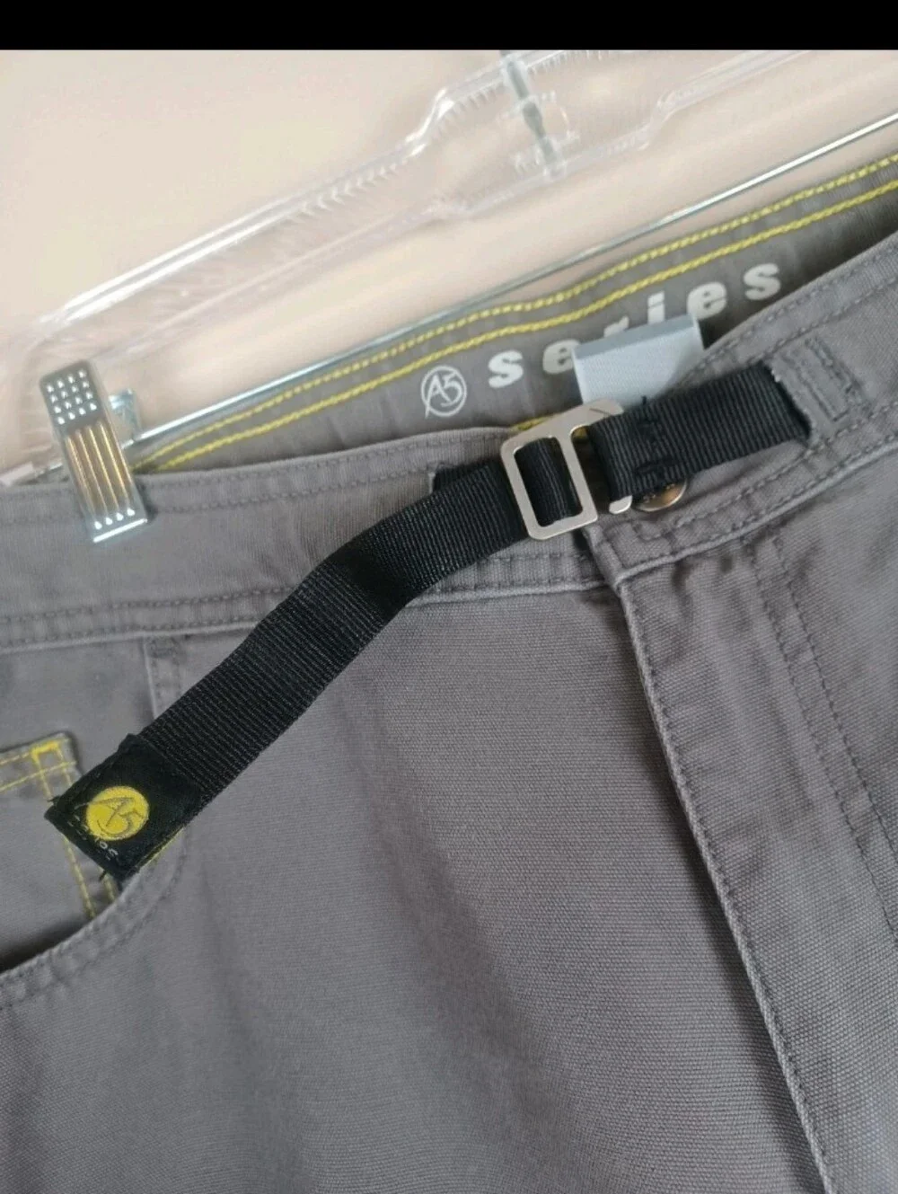 Vintage The North Face A5 Series Belted Canvas Pants Mens 38x30 Gray Articulated